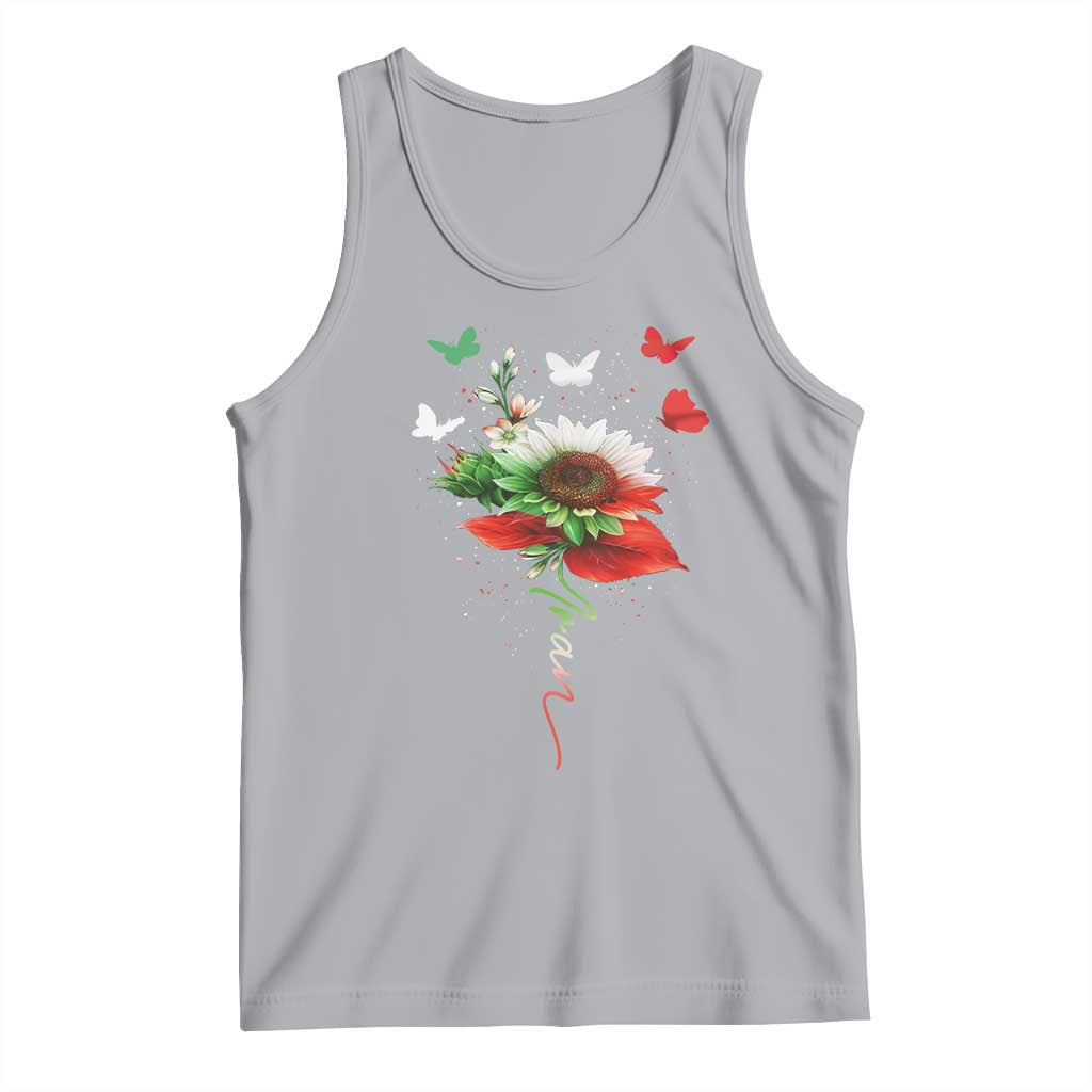 Iran Tank Top Free Iran Protest Sunflower Flag TS10 Athletic Heather Print Your Wear