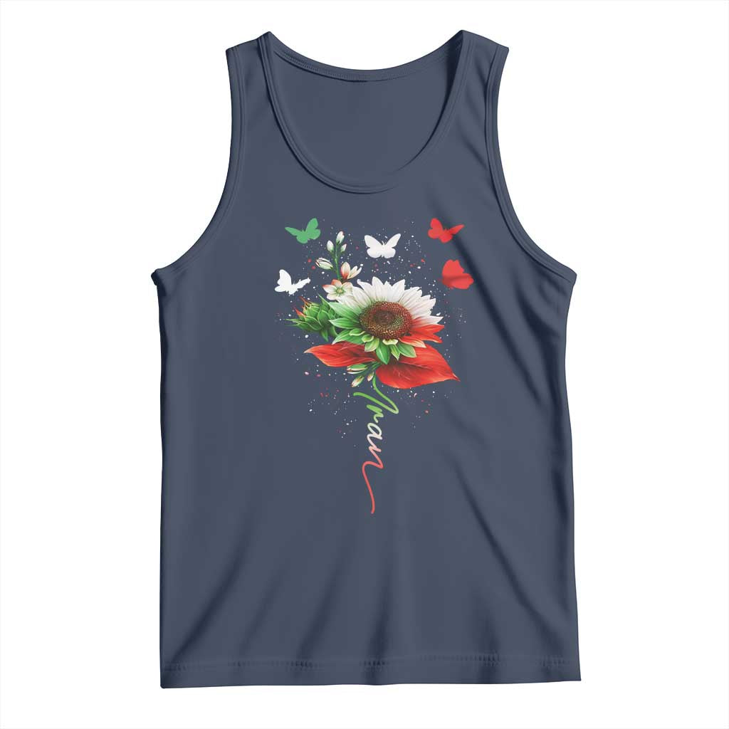 Iran Tank Top Free Iran Protest Sunflower Flag TS10 Navy Print Your Wear