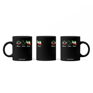 Peace Love Iran Coffee Mug Sunflower Flag TS10 Print Your Wear