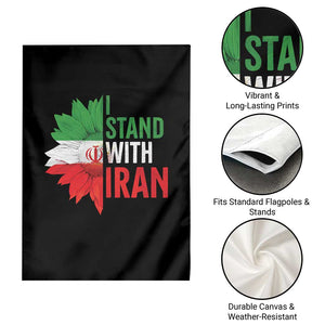 Sunflower Iran Flag Garden Flag Persian Freedom I Stand With Iran TS10 Print Your Wear