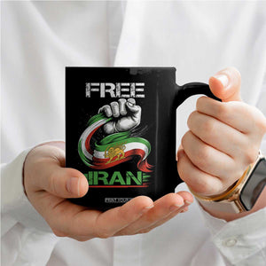 Free Iran Coffee Mug Iran Lion Sun Flag Fist TS10 Print Your Wear