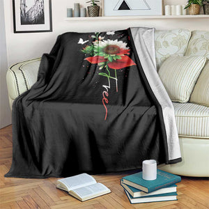 Free Iran Protest Throw Blanket Sunflower Flag TS10 Print Your Wear