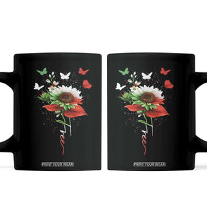 Free Iran Protest Coffee Mug Sunflower Flag TS10 Black Print Your Wear