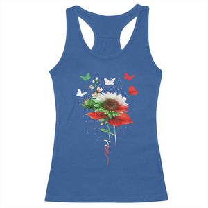 Free Iran Protest Racerback Tank Top Sunflower Flag TS10 Royal Blue Print Your Wear