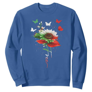 Free Iran Protest Sweatshirt Sunflower Flag TS10 Royal Blue Print Your Wear