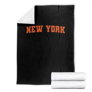 New York Throw Blanket Vintage Varsity Sports Throwback Design TS10 Black Print Your Wear