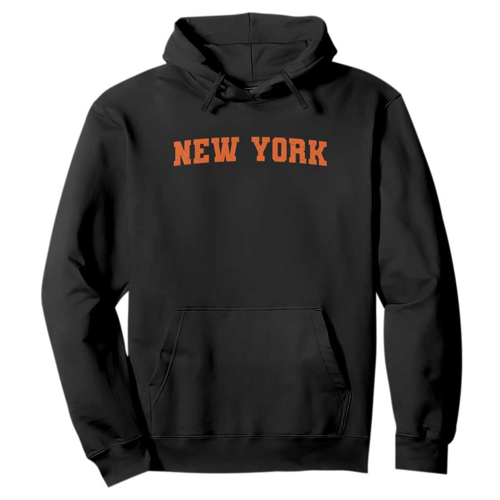 New York Hoodie Vintage Varsity Sports Throwback Design TS10 Black Print Your Wear