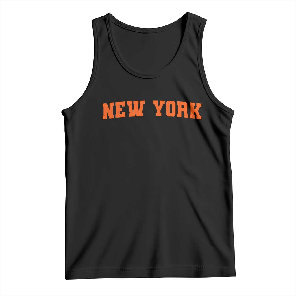 New York Tank Top Vintage Varsity Sports Throwback Design TS10 Black Print Your Wear