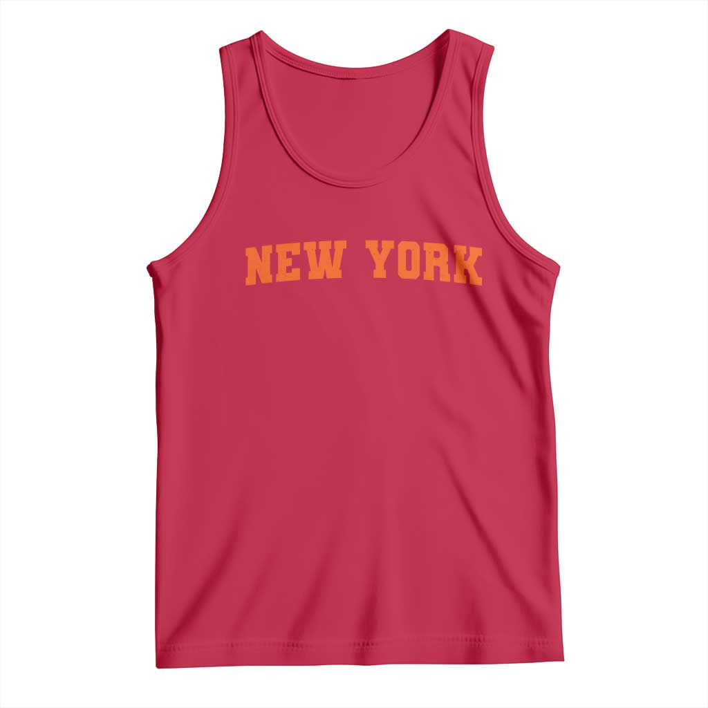 New York Tank Top Vintage Varsity Sports Throwback Design TS10 Red Print Your Wear