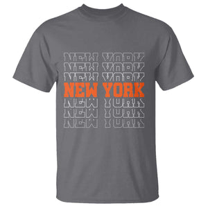 Vintage New York T Shirt Name Retro Design TS10 Charcoal Print Your Wear