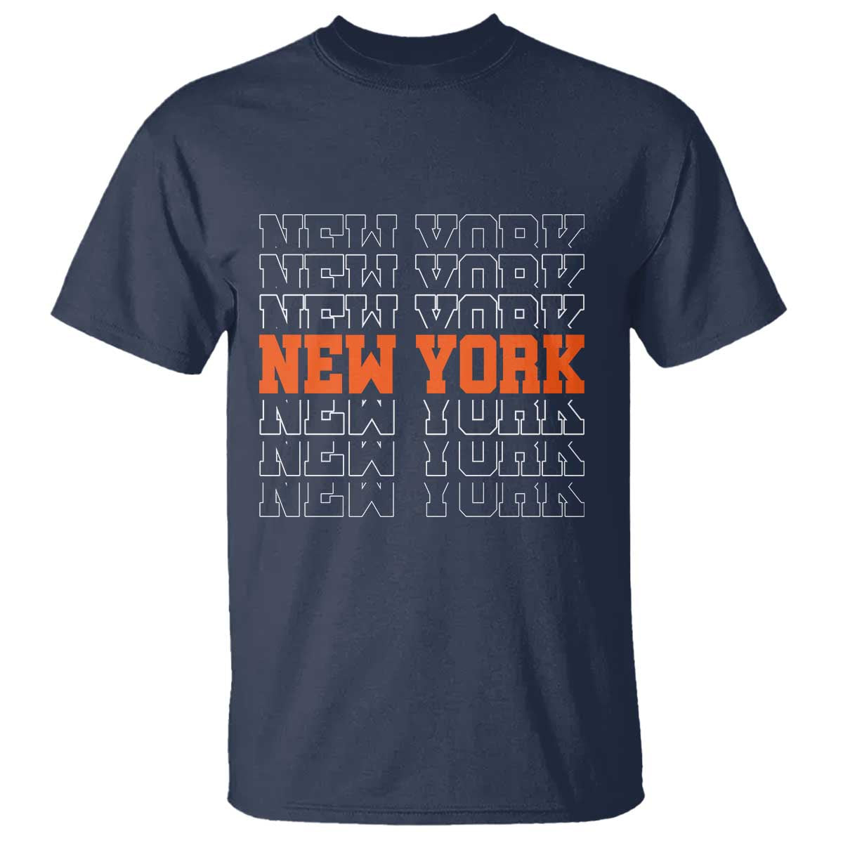 Vintage New York T Shirt Name Retro Design TS10 Navy Print Your Wear