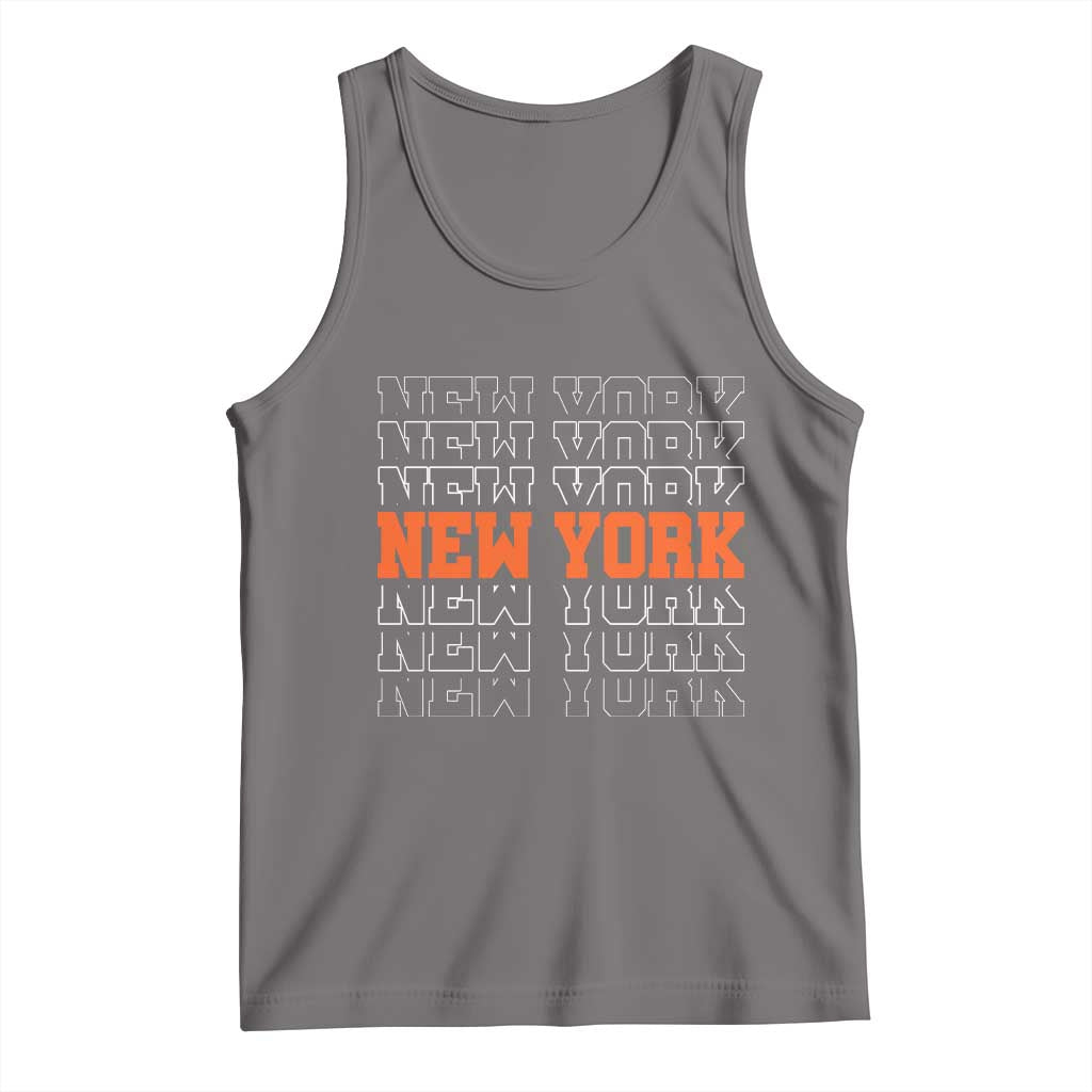 Vintage New York Tank Top Name Retro Design TS10 Deep Heather Print Your Wear