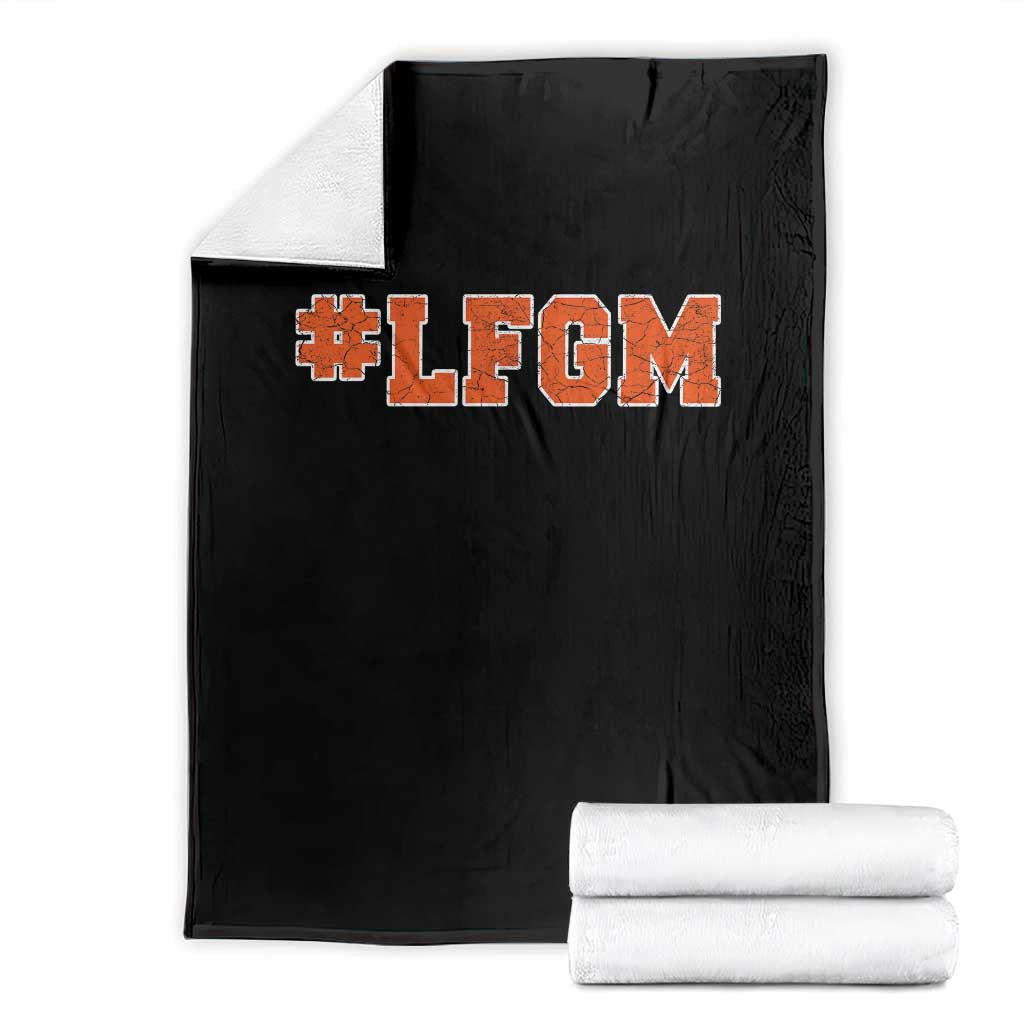 LFGM Throw Blanket Vintage Retro Throwback Design TS10 Black Print Your Wear