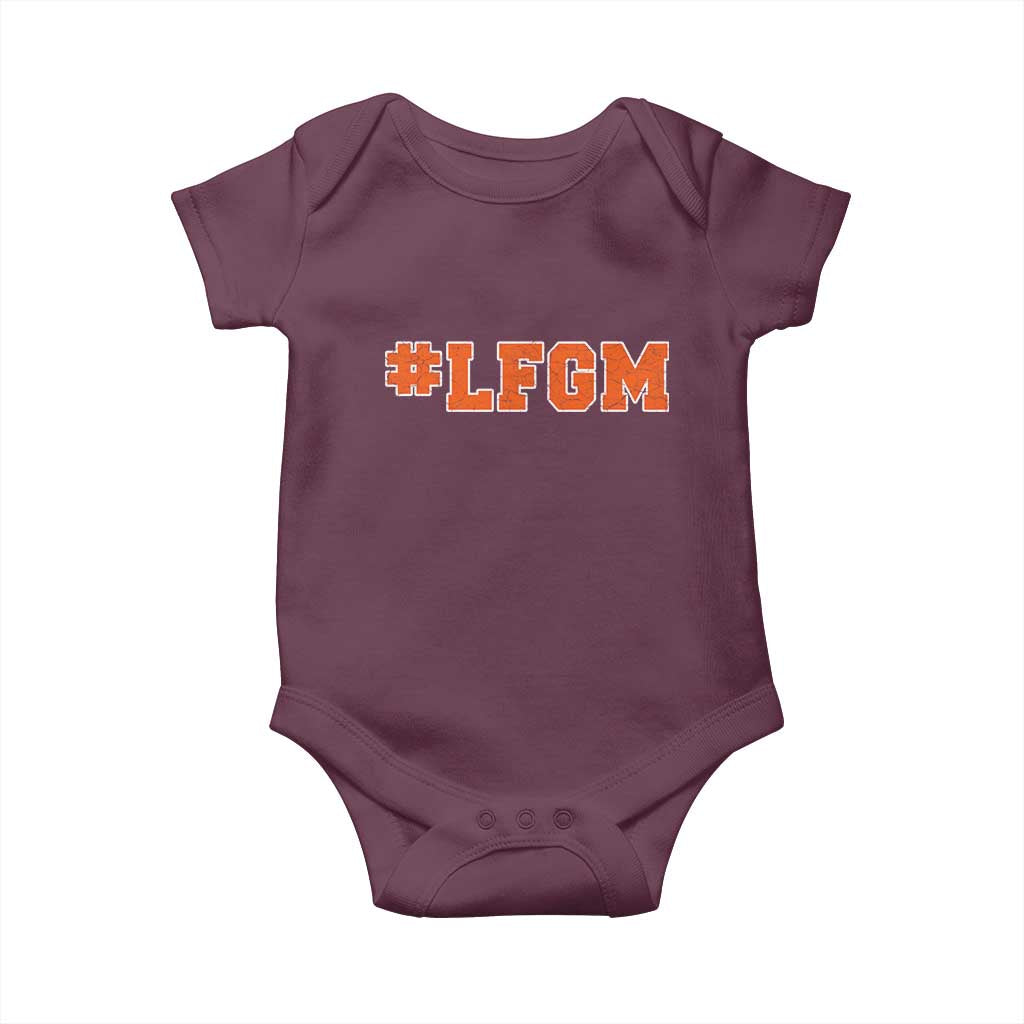 LFGM Baby Onesie Vintage Retro Throwback Design TS10 Maroon Print Your Wear
