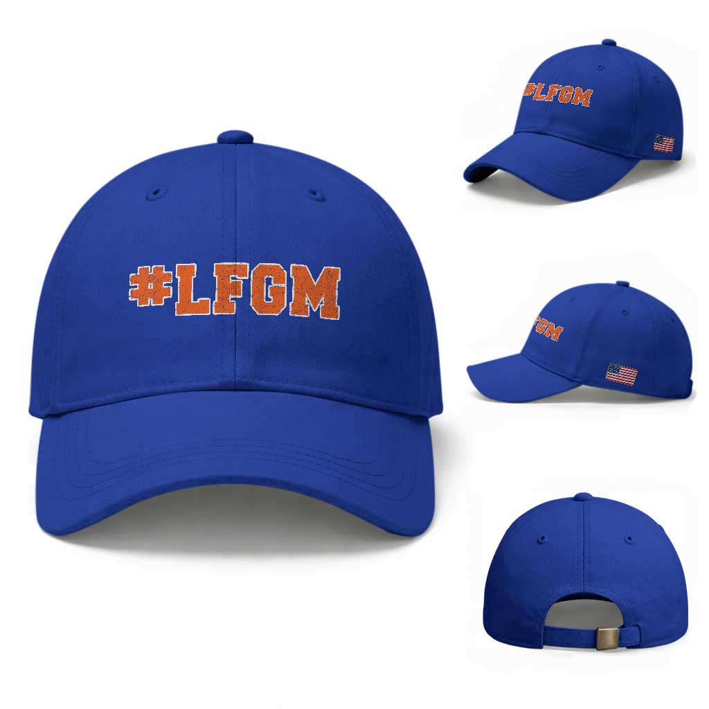 LFGM Baseball Cap Vintage Retro Throwback Design TS10 Baseball Cap Universal Fit Royal Blue Print Your Wear