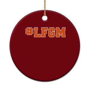 LFGM Ceramic Ornament Vintage Retro Throwback Design TS10 1pc Red Print Your Wear