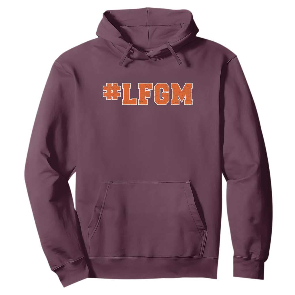 LFGM Hoodie Vintage Retro Throwback Design TS10 Maroon Print Your Wear