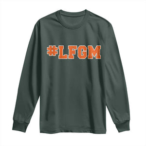 LFGM Long Sleeve Shirt Vintage Retro Throwback Design TS10 Dark Forest Green Print Your Wear