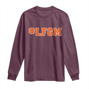 LFGM Long Sleeve Shirt Vintage Retro Throwback Design TS10 Maroon Print Your Wear