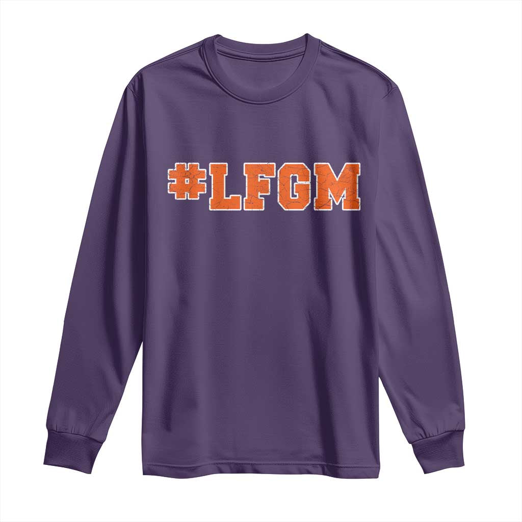LFGM Long Sleeve Shirt Vintage Retro Throwback Design TS10 Purple Print Your Wear