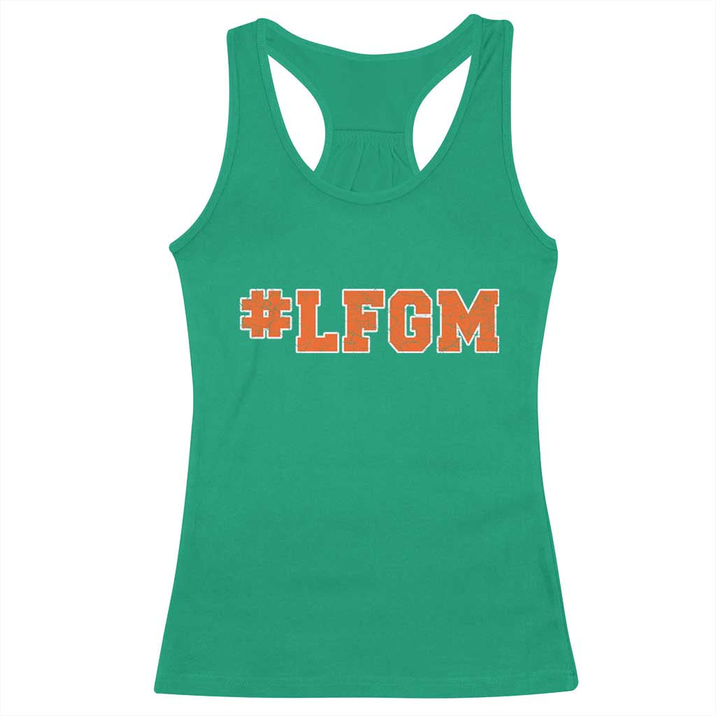 LFGM Racerback Tank Top Vintage Retro Throwback Design TS10 Irish Green Print Your Wear
