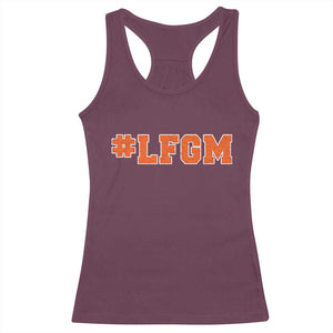 LFGM Racerback Tank Top Vintage Retro Throwback Design TS10 Maroon Print Your Wear