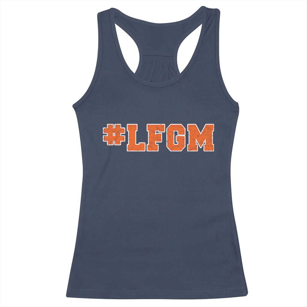 LFGM Racerback Tank Top Vintage Retro Throwback Design TS10 Navy Print Your Wear