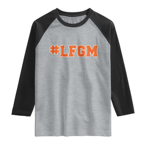 LFGM Raglan Shirt Vintage Retro Throwback Design TS10 Heather Gray Black Print Your Wear