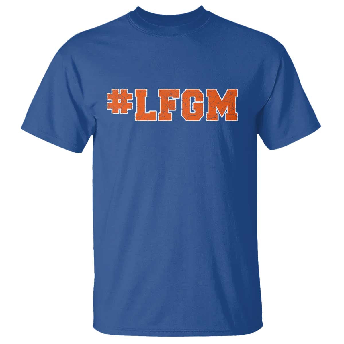 LFGM T Shirt Vintage Retro Throwback Design TS10 Royal Blue Print Your Wear