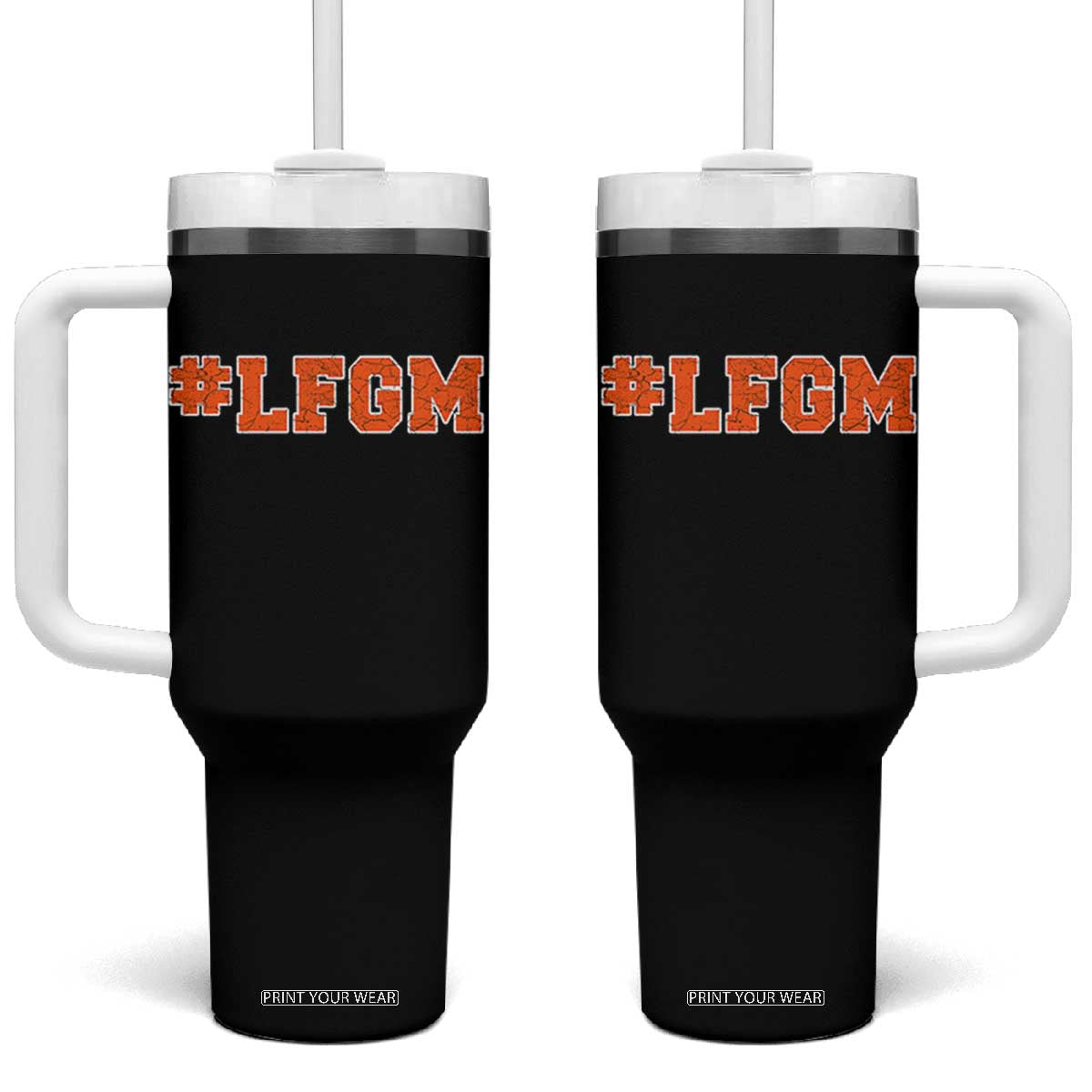 LFGM Tumbler With Handle Vintage Retro Throwback Design TS10 One Size: 40 oz Black Print Your Wear