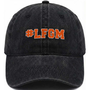 LFGM Washed Cotton Baseball Cap Vintage Retro Throwback Design TS10 Print Your Wear