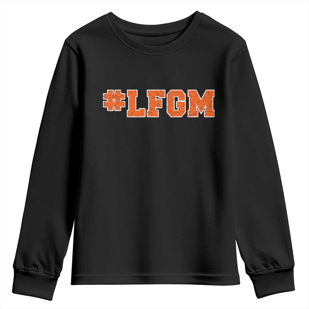 LFGM Youth Sweatshirt Vintage Retro Throwback Design TS10 Black Print Your Wear