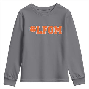 LFGM Youth Sweatshirt Vintage Retro Throwback Design TS10 Charcoal Print Your Wear