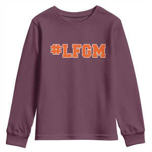 LFGM Youth Sweatshirt Vintage Retro Throwback Design TS10 Maroon Print Your Wear