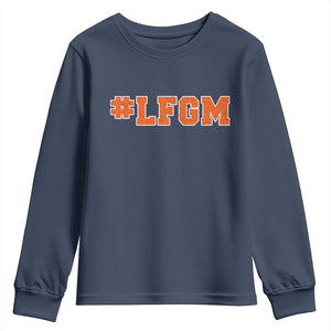 LFGM Youth Sweatshirt Vintage Retro Throwback Design TS10 Navy Print Your Wear