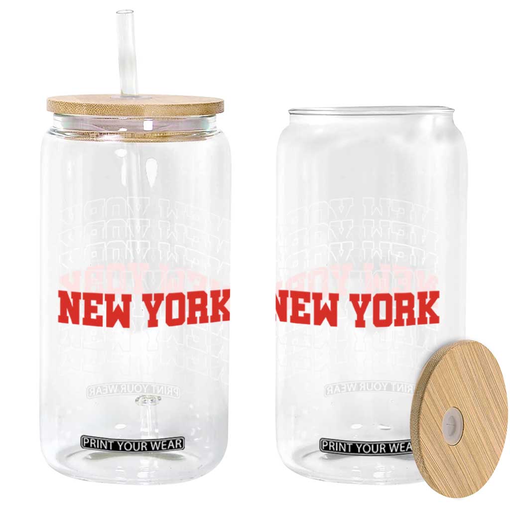 New York Vintage Glass Can State Pride Classic Throwback Design TS10 Print Your Wear