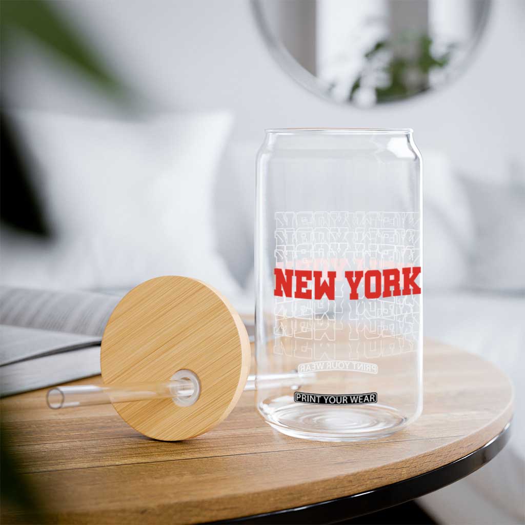 New York Vintage Glass Can State Pride Classic Throwback Design TS10 Print Your Wear