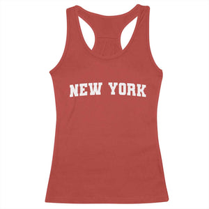 New York Vintage Varsity Sports Racerback Tank Top State Pride TS10 Red Print Your Wear