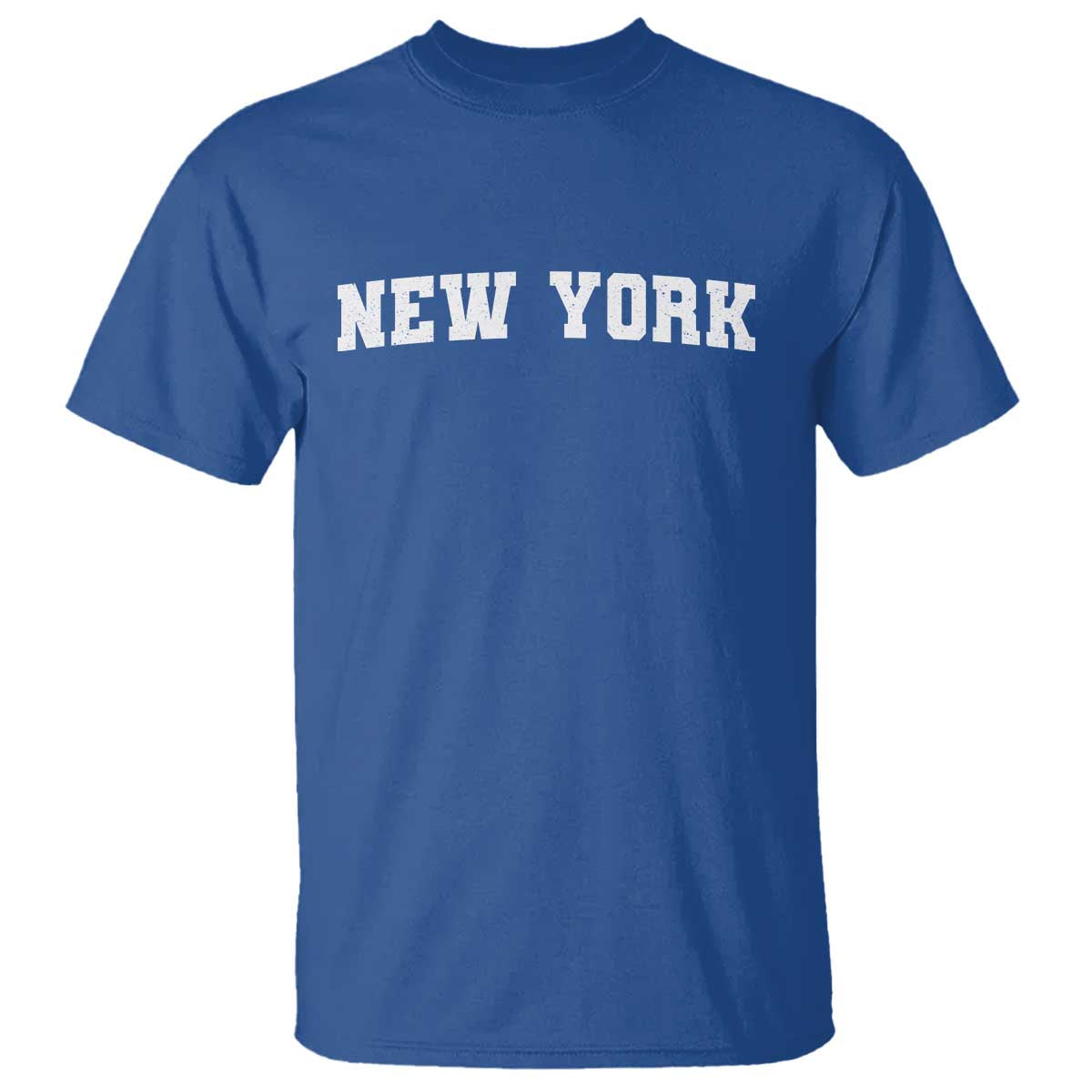 New York Vintage Varsity Sports T Shirt State Pride TS10 Royal Blue Print Your Wear