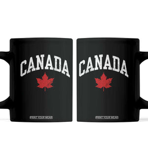 Canada Maple Leaf Coffee Mug Canadian Pride TS10 Black Print Your Wear