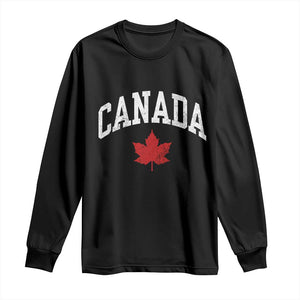 Canada Maple Leaf Long Sleeve Shirt Canadian Pride TS10 Black Print Your Wear