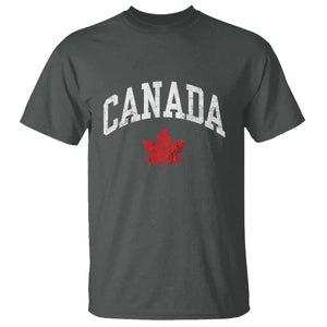 Canada Maple Leaf T Shirt Canadian Pride TS10 Dark Heather Print Your Wear
