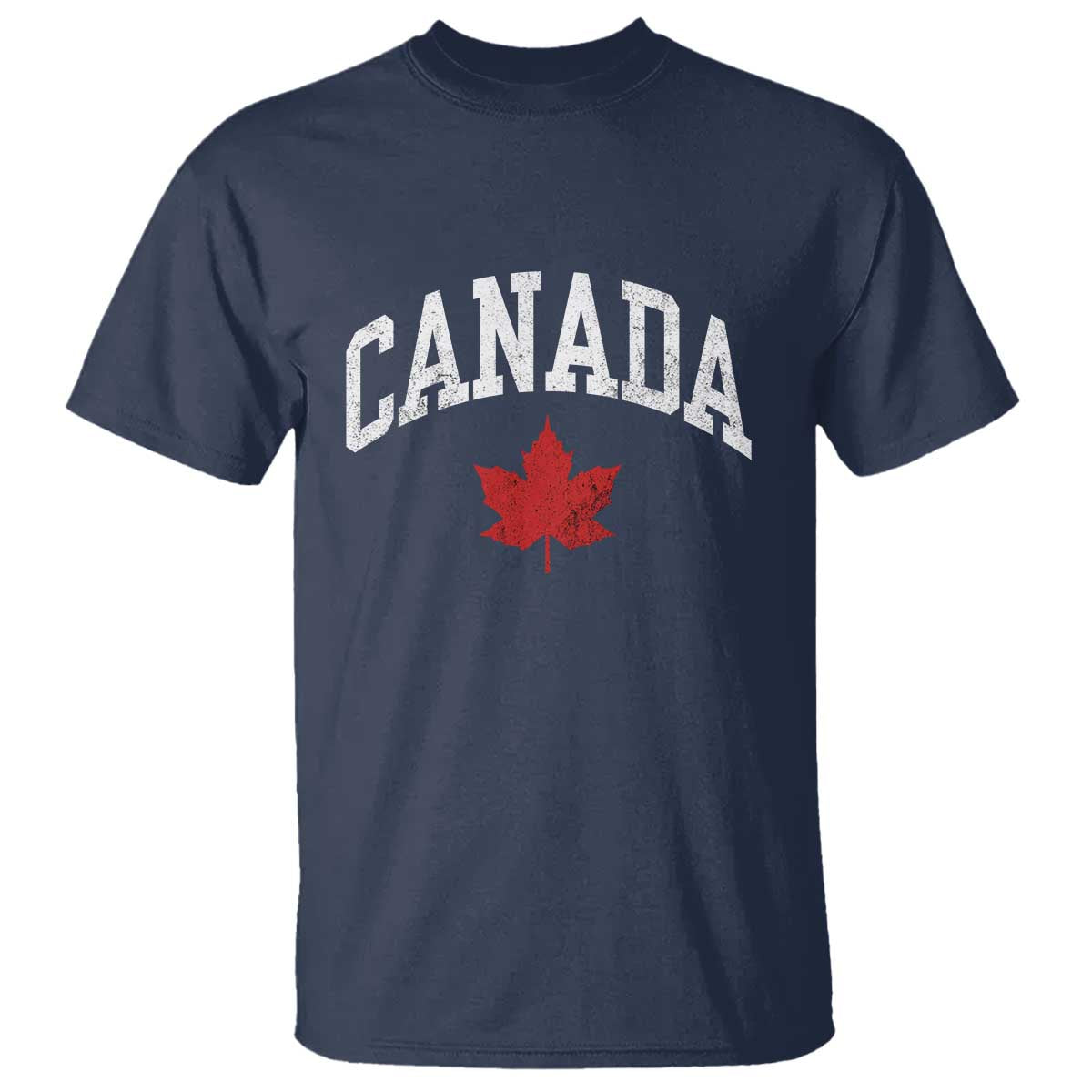 Canada Maple Leaf T Shirt Canadian Pride TS10 Navy Print Your Wear