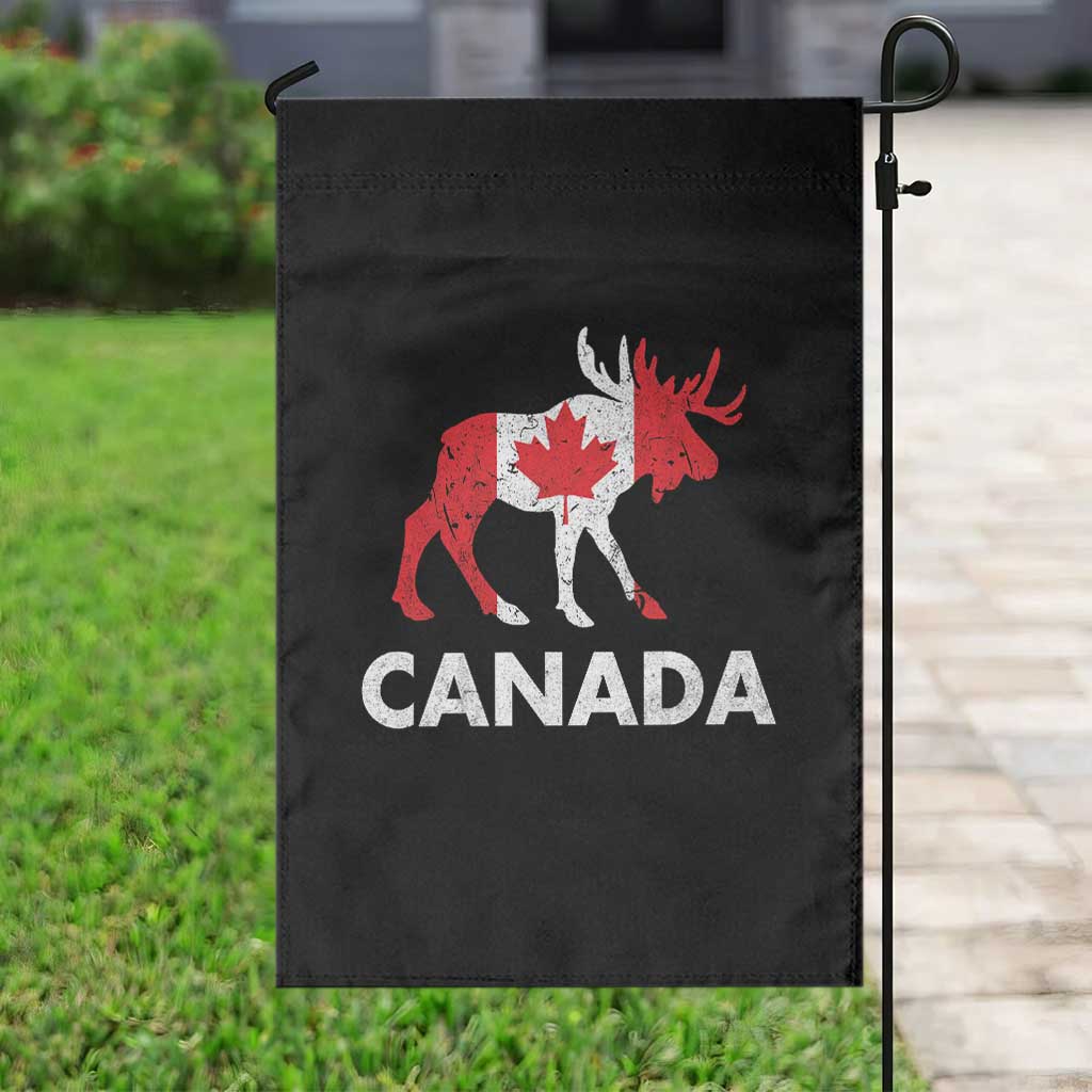 Canada Moose Maple Leaf Garden Flag Canadian Pride TS10 Print Your Wear