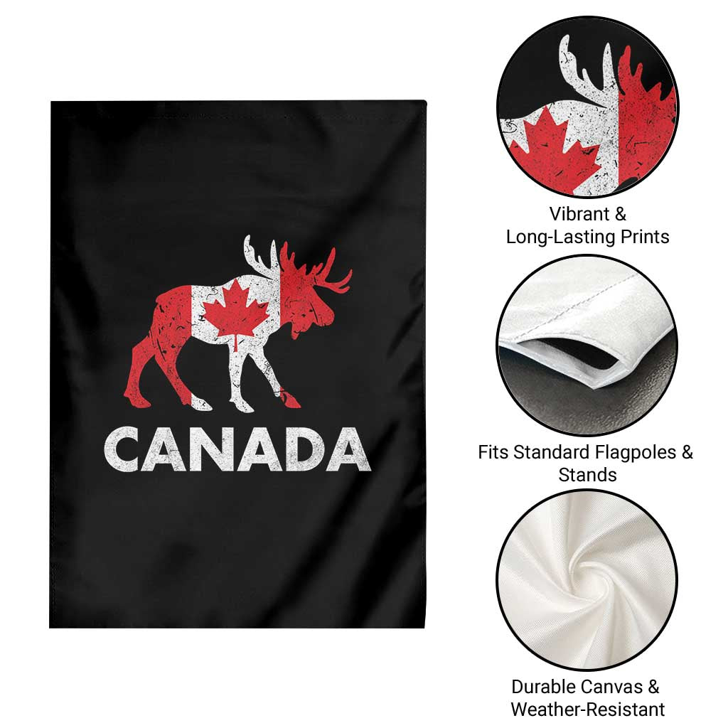 Canada Moose Maple Leaf Garden Flag Canadian Pride TS10 Print Your Wear
