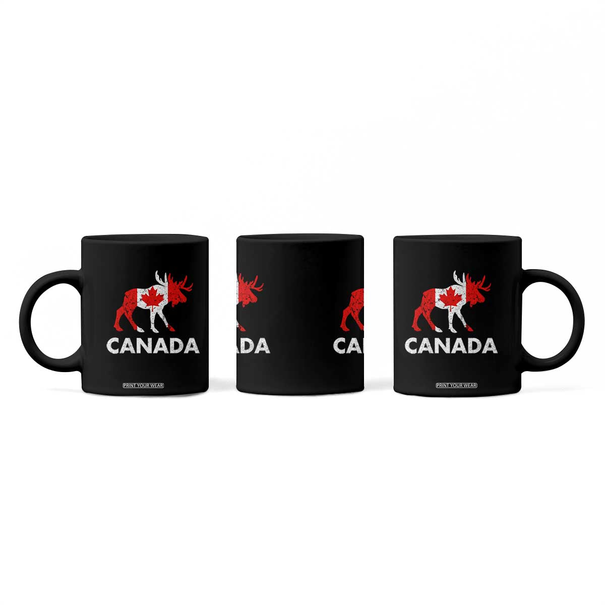 Canada Moose Maple Leaf Coffee Mug Canadian Pride TS10 Print Your Wear