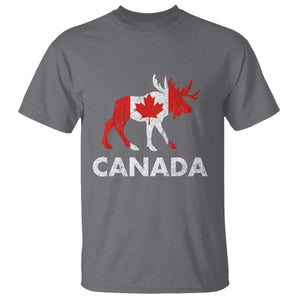 Canada Moose Maple Leaf T Shirt Canadian Pride TS10 Charcoal Print Your Wear