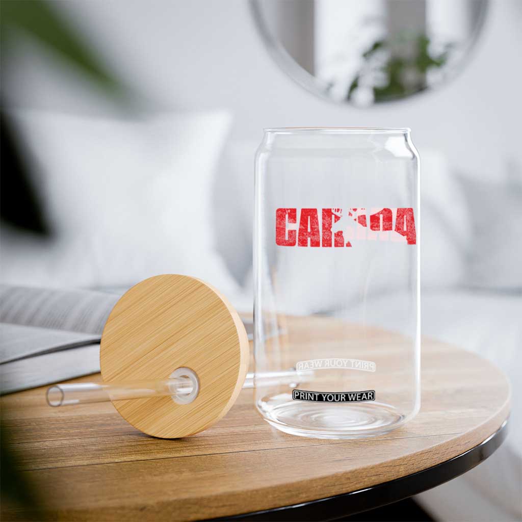 Canada Moose Glass Can Canadian Pride TS10 Print Your Wear