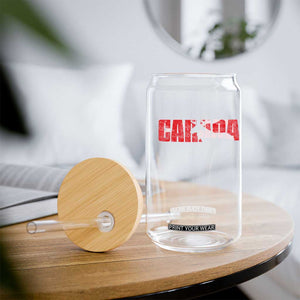 Canada Moose Glass Can Canadian Pride TS10 Print Your Wear