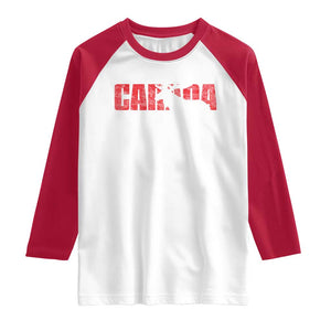 Canada Moose Raglan Shirt Canadian Pride TS10 White Red Print Your Wear